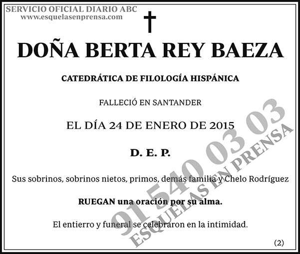 Berta Rey Baeza